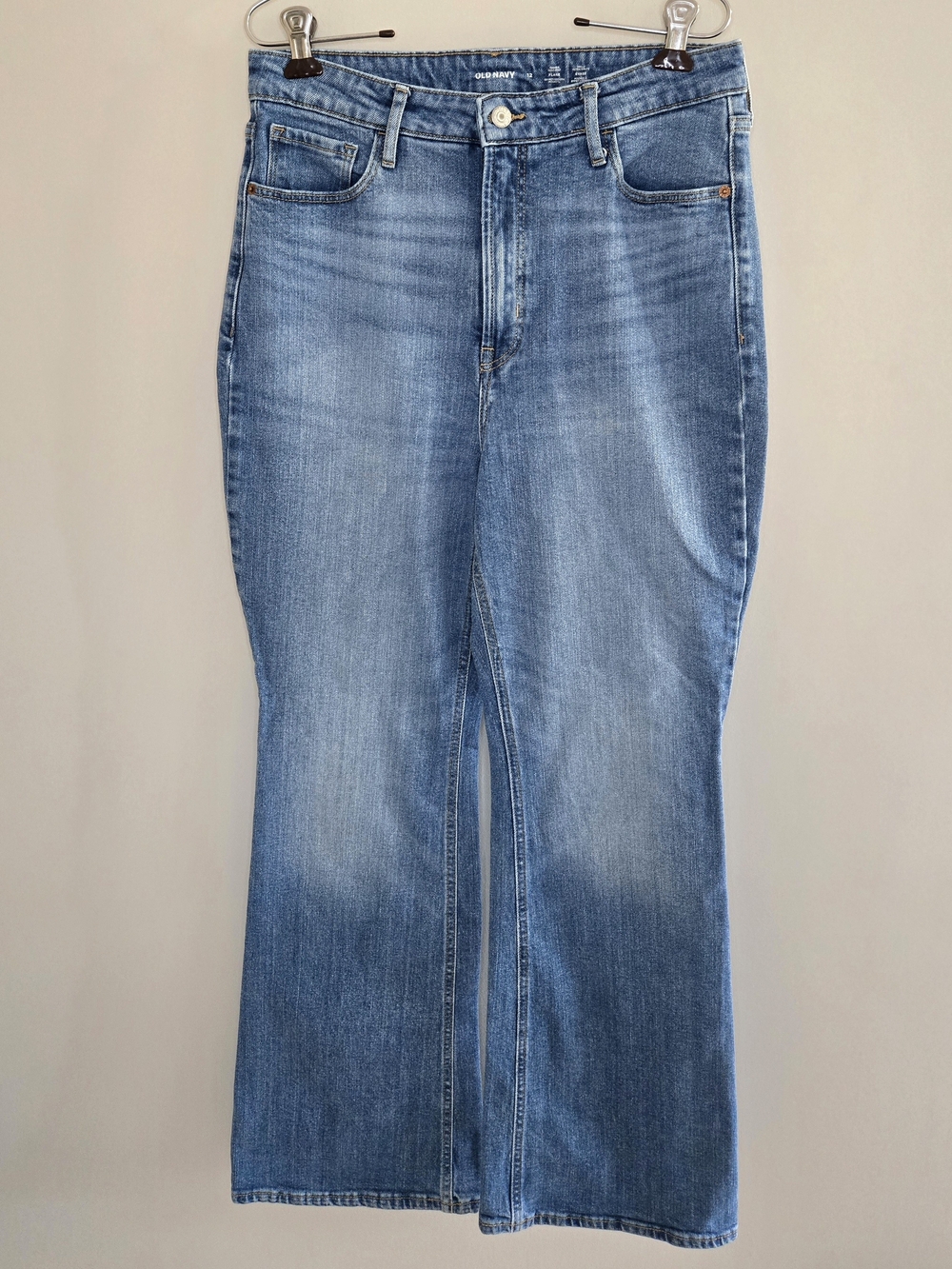 Old Navy Light Blue Wide-Leg Flare Jeans